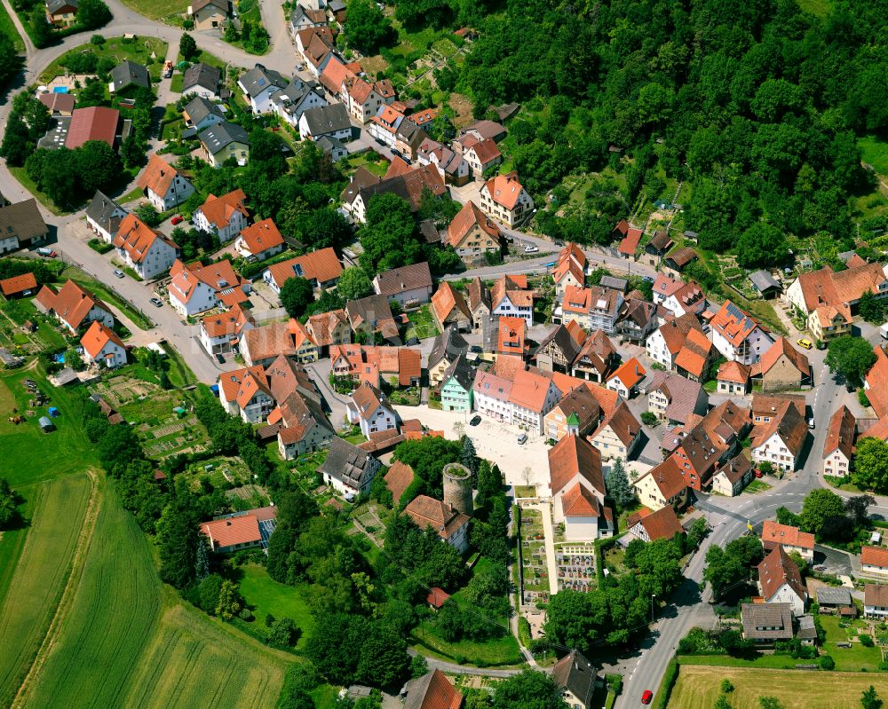 Luftbild Rottenburg am Neckar - Ortsansicht in Rottenburg am Neckar im Bundesland Baden-Württemberg, Deutschland