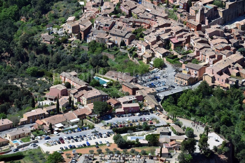 Luftbild Roussillon - Ortsansicht in Roussillon in Provence-Alpes-Cote d'Azur, Frankreich