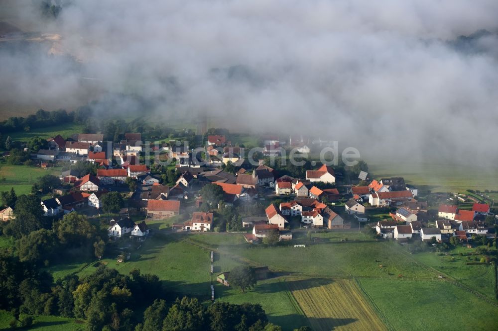 Rörshain aus der Vogelperspektive: Ortsansicht in Rörshain im Bundesland Hessen, Deutschland