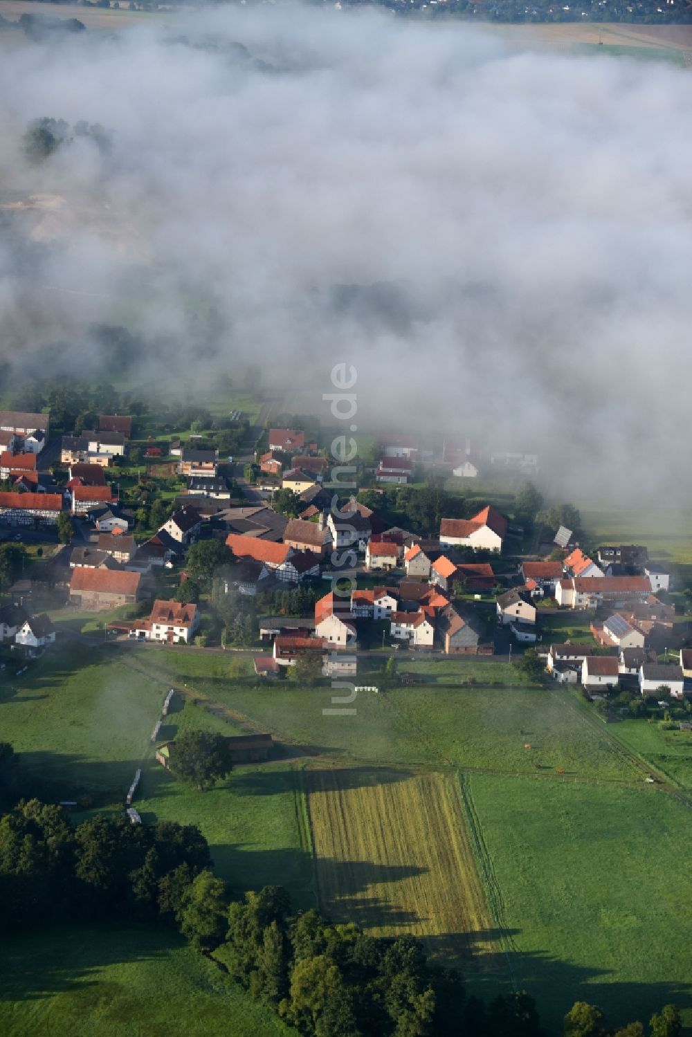 Luftbild Rörshain - Ortsansicht in Rörshain im Bundesland Hessen, Deutschland