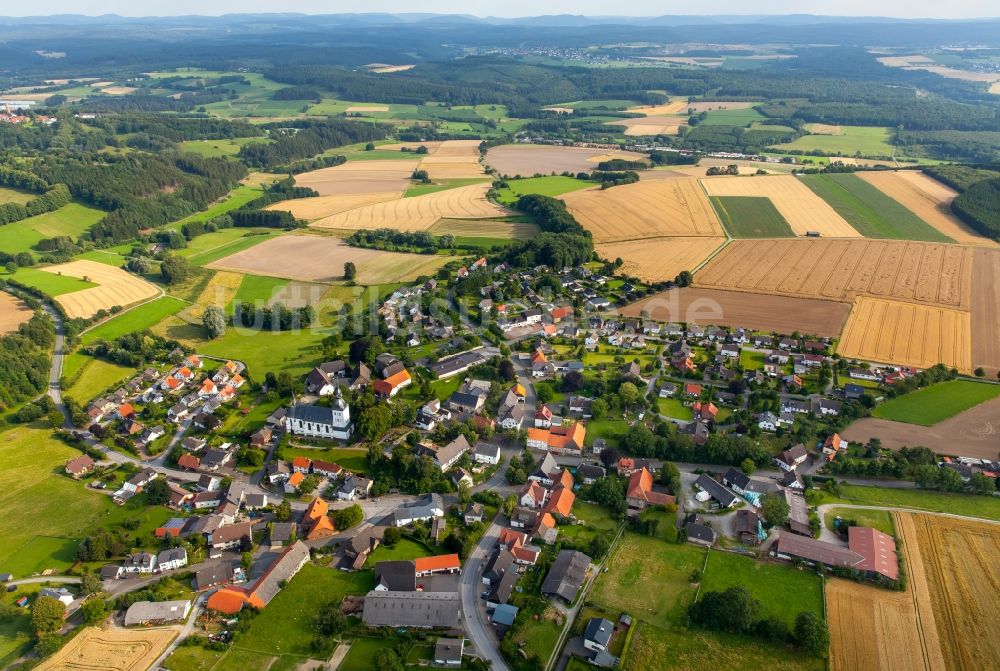 Luftaufnahme Rüthen - Ortsansicht in Rüthen im Bundesland Nordrhein-Westfalen