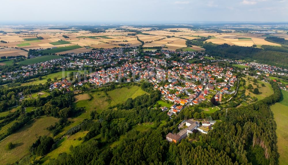 Rüthen aus der Vogelperspektive: Ortsansicht in Rüthen im Bundesland Nordrhein-Westfalen