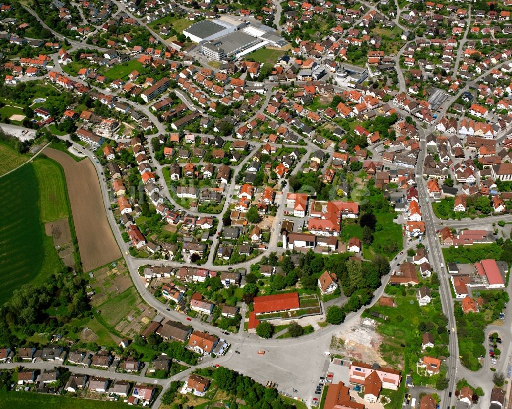 Rudersberg aus der Vogelperspektive: Ortsansicht in Rudersberg im Bundesland Baden-Württemberg, Deutschland