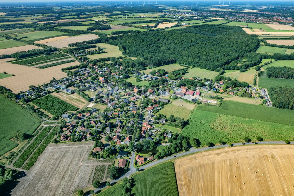 Ruschwedel aus der Vogelperspektive: Ortsansicht in Ruschwedel Harsefeld im Bundesland Niedersachsen, Deutschland