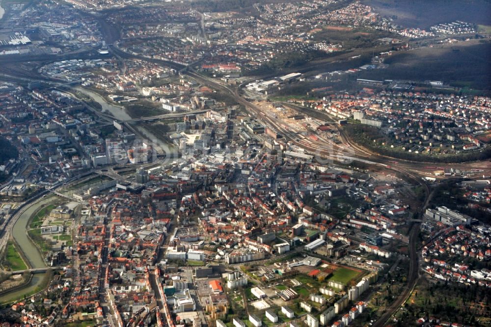 Saarbrücken aus der Vogelperspektive: Ortsansicht in Saarbrücken im Bundesland Saarland