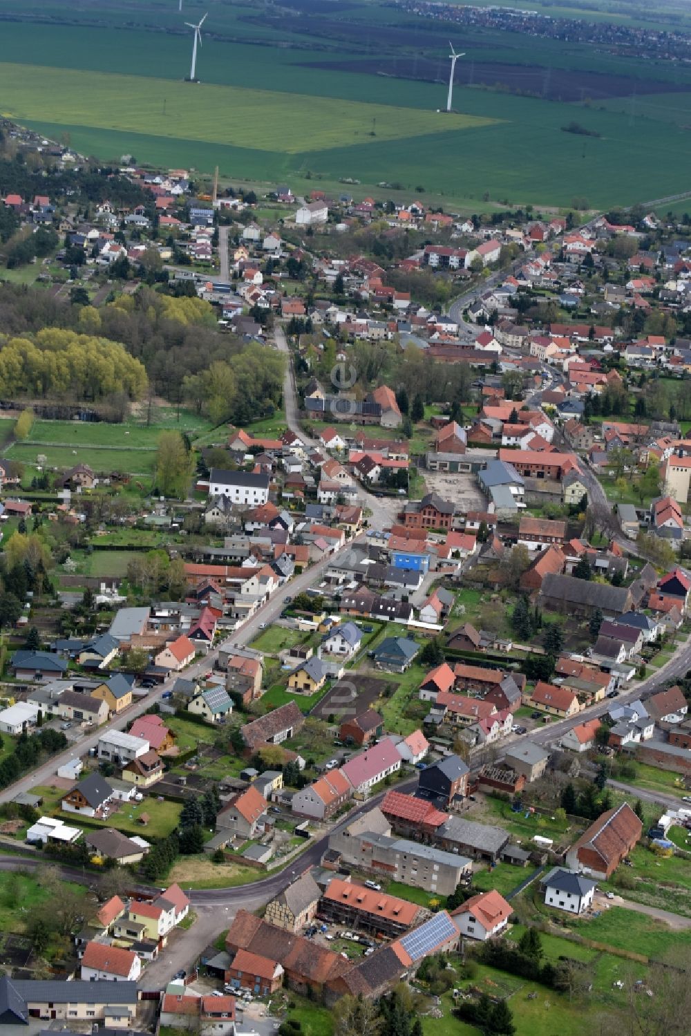 Luftbild Samswegen - Ortsansicht in Samswegen im Bundesland Sachsen-Anhalt