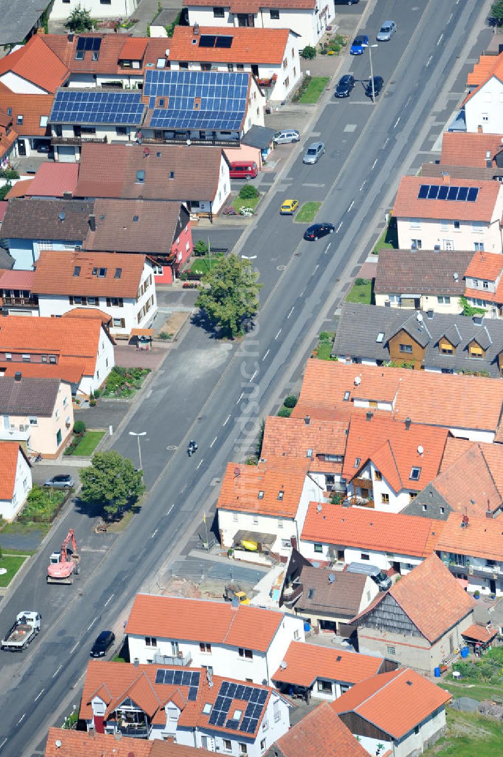 Luftaufnahme Sandberg - Ortsansicht von Sandberg in Bayern