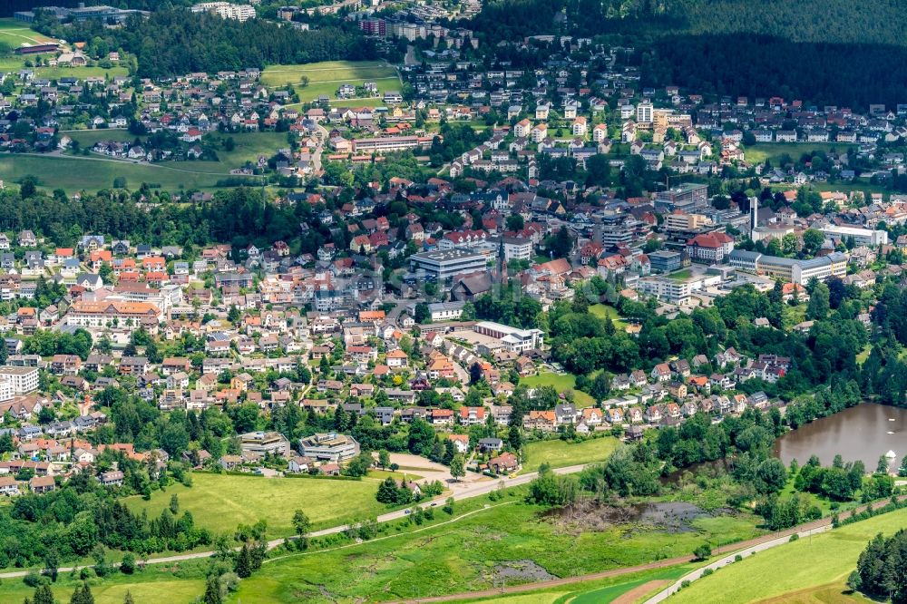 Luftaufnahme Sankt Georgen - Ortsansicht in Sankt Georgen im Bundesland Baden-Württemberg, Deutschland