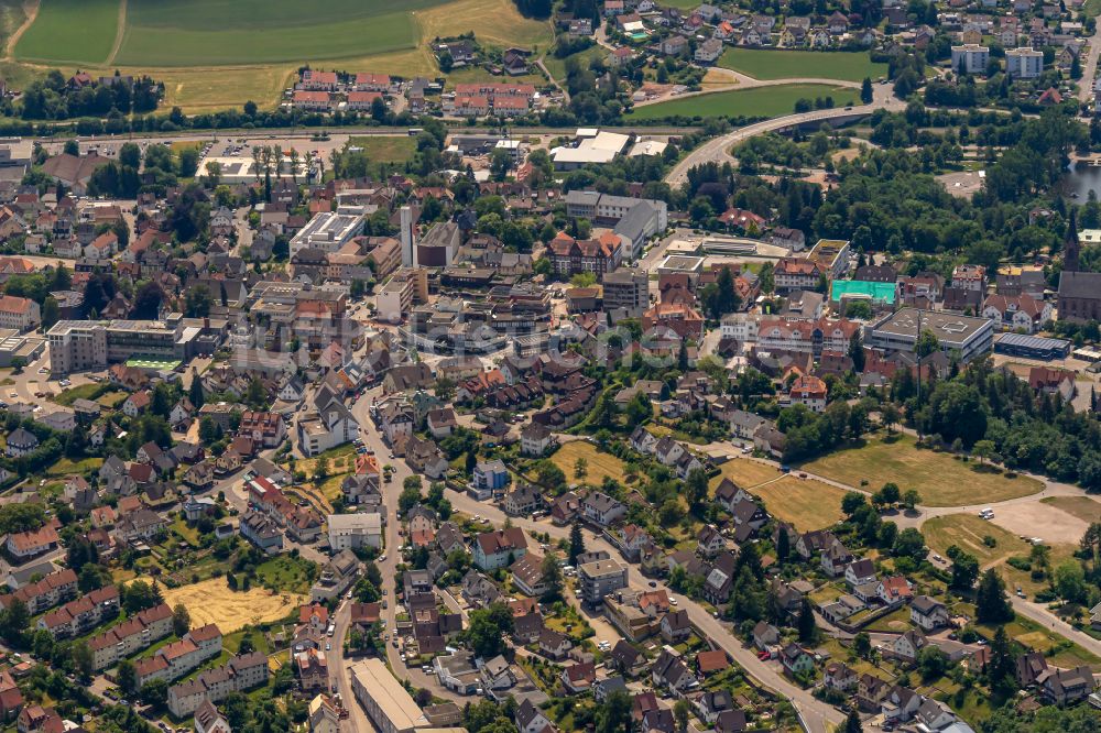 Sankt Georgen aus der Vogelperspektive: Ortsansicht in Sankt Georgen im Bundesland Baden-Württemberg, Deutschland