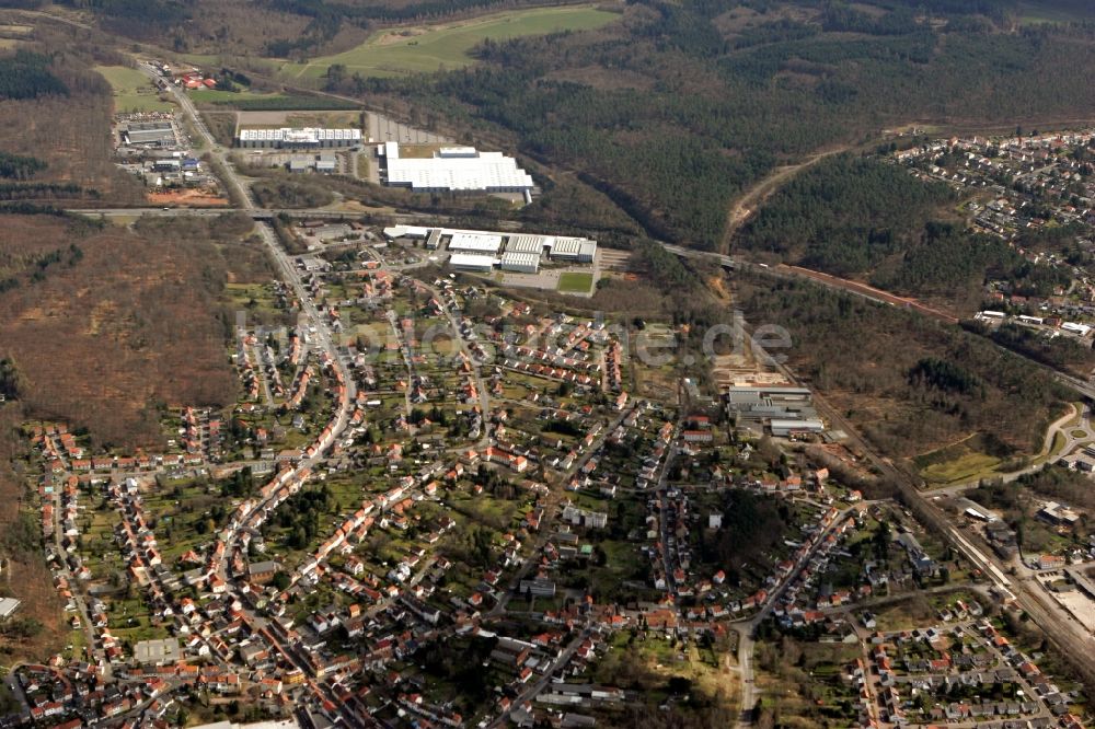 Sankt Ingbert von oben - Ortsansicht in Sankt Ingbert im Bundesland Saarland