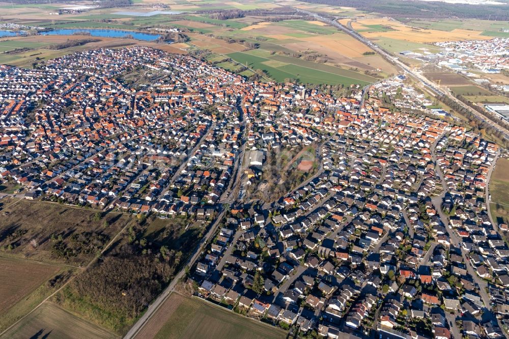 Sankt Leon von oben - Ortsansicht in Sankt Leon im Bundesland Baden-Württemberg, Deutschland