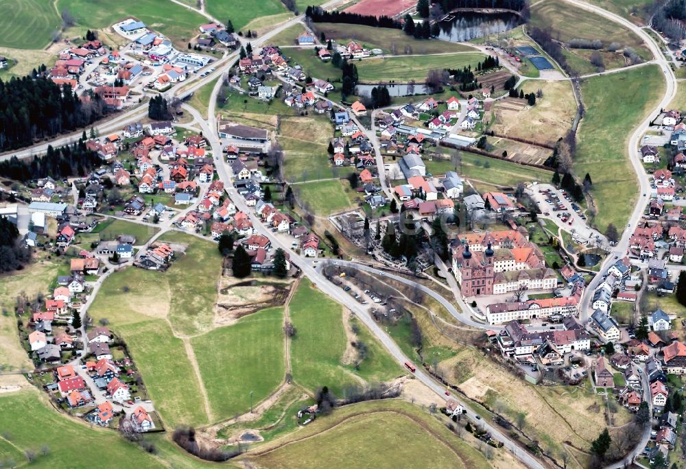 Sankt Peter aus der Vogelperspektive: Ortsansicht in Sankt Peter im Bundesland Baden-Württemberg, Deutschland