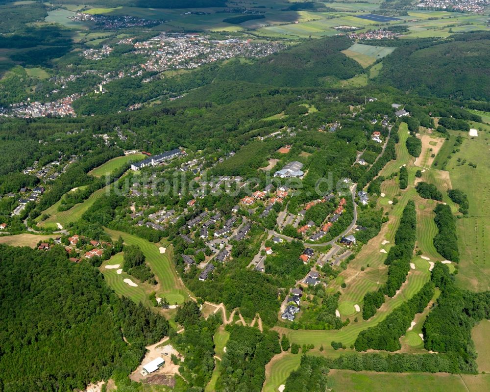 Stromberg Schindeldorf aus der Vogelperspektive: Ortsansicht von Schindeldorf in Stromberg im Bundesland Rheinland-Pfalz