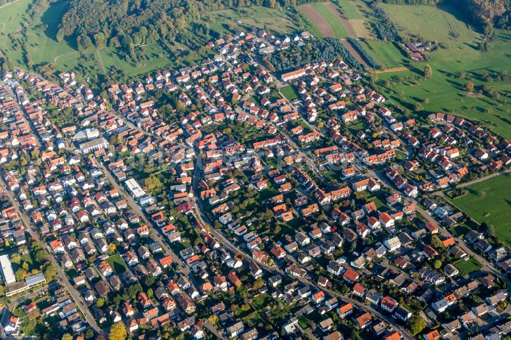 Luftbild Schöllbronn - Ortsansicht in Schöllbronn im Bundesland Baden-Württemberg, Deutschland