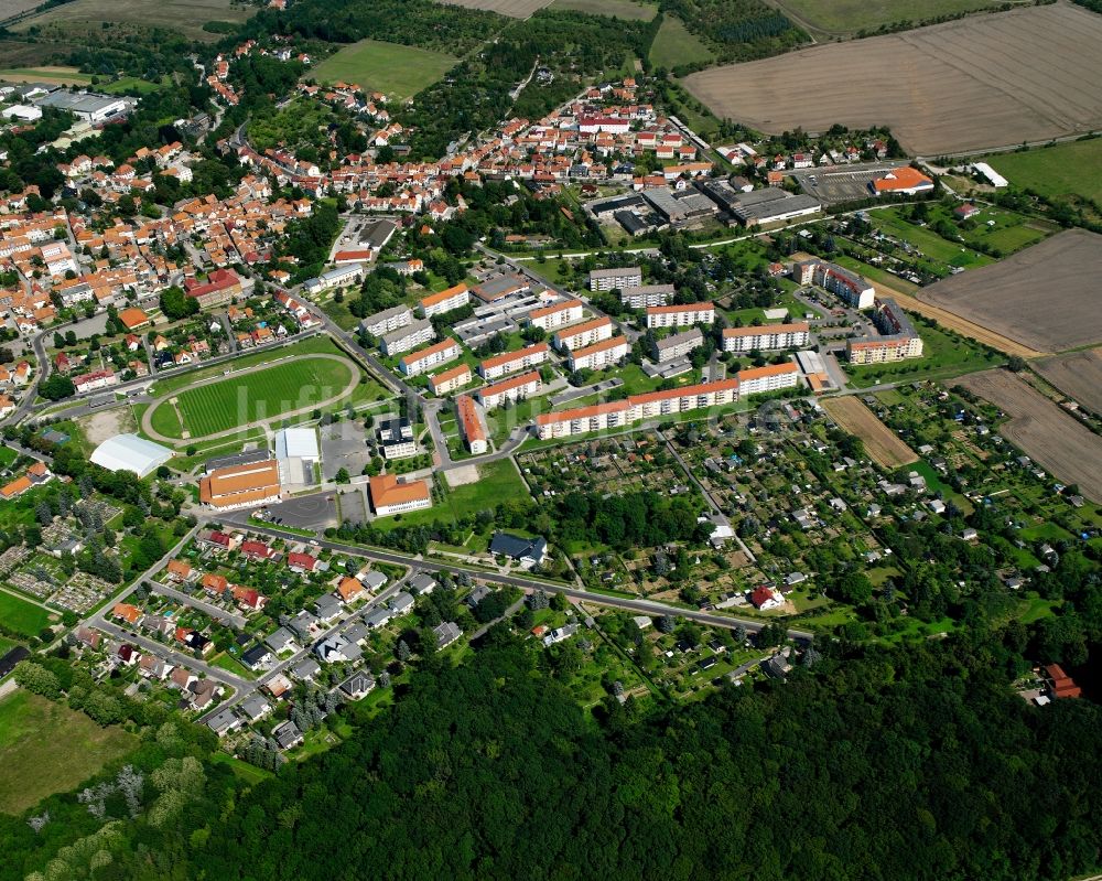 Luftaufnahme Schlotheim - Ortsansicht in Schlotheim im Bundesland Thüringen, Deutschland