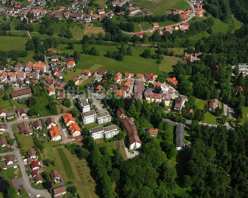 Schömberg von oben - Ortsansicht in Schömberg im Bundesland Baden-Württemberg, Deutschland