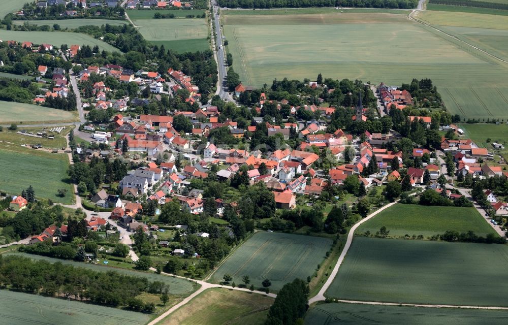 Erfurt von oben - Ortsansicht von Schmira im Bundesland Thüringen