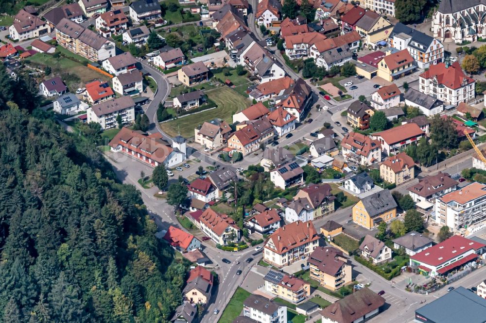 Luftbild Schönau im Schwarzwald - Ortsansicht in Schönau im Schwarzwald im Bundesland Baden-Württemberg, Deutschland