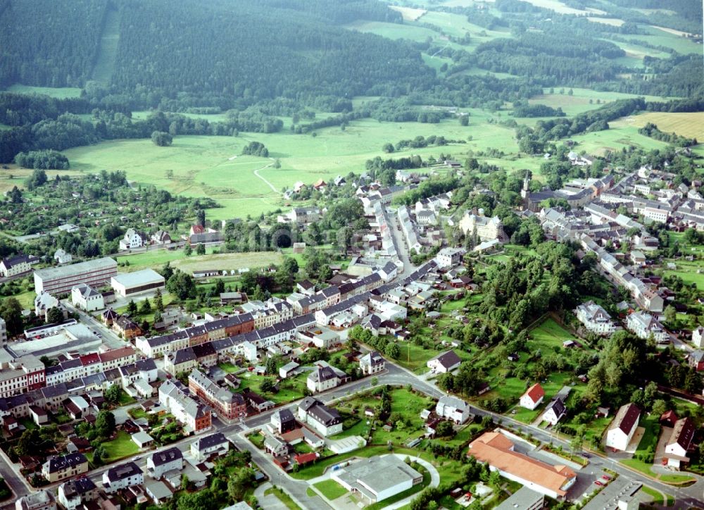 Luftaufnahme Schöneck/Vogtland - Ortsansicht in Schöneck/Vogtland im Bundesland Sachsen