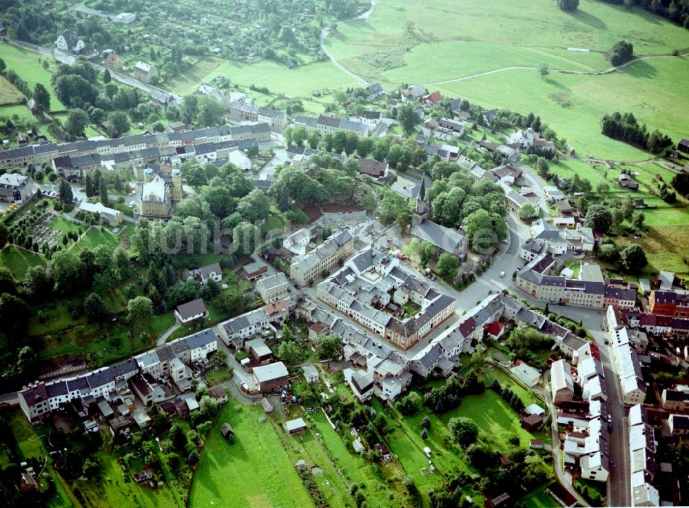 Schöneck/Vogtland von oben - Ortsansicht in Schöneck/Vogtland im Bundesland Sachsen