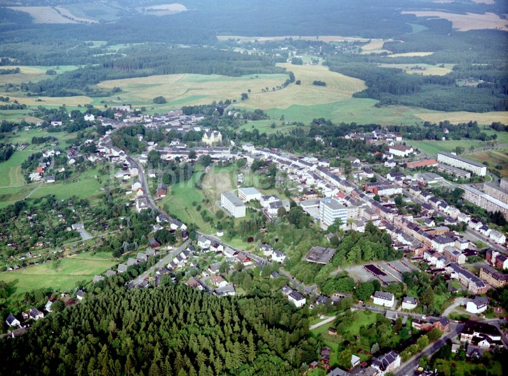 Luftaufnahme Schöneck/Vogtland - Ortsansicht in Schöneck/Vogtland im Bundesland Sachsen