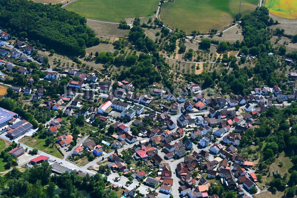 Schöntal aus der Vogelperspektive: Ortsansicht in Schöntal im Bundesland Baden-Württemberg, Deutschland