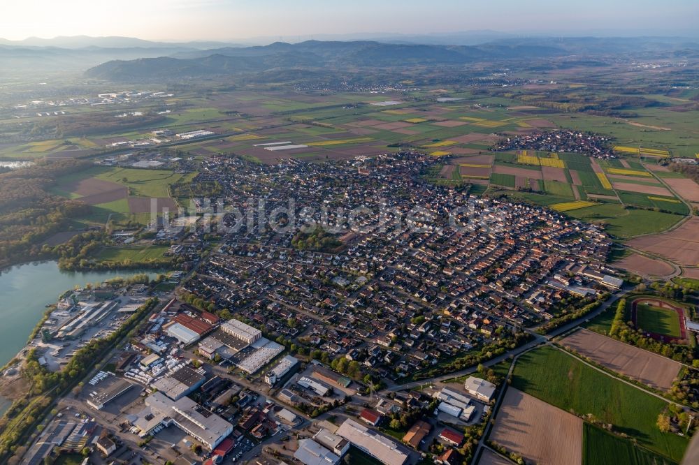 Schutterwald aus der Vogelperspektive: Ortsansicht in Schutterwald im Bundesland Baden-Württemberg, Deutschland