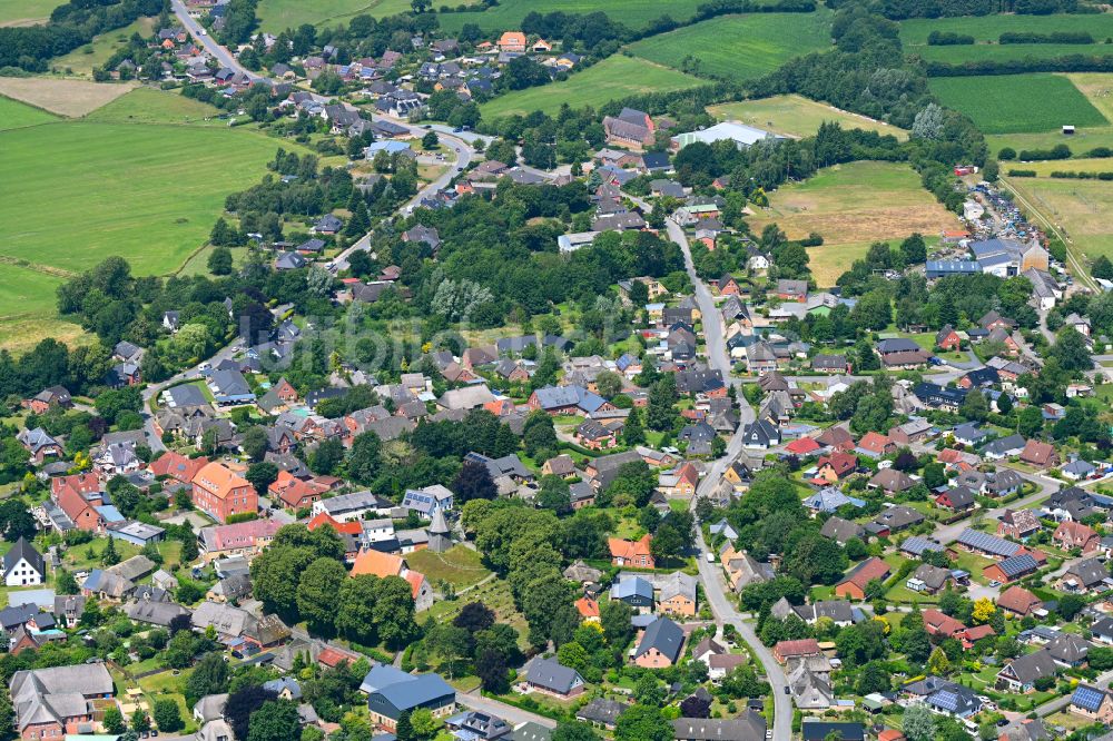 Luftaufnahme Schwabstedt - Ortsansicht in Schwabstedt im Bundesland Schleswig-Holstein, Deutschland