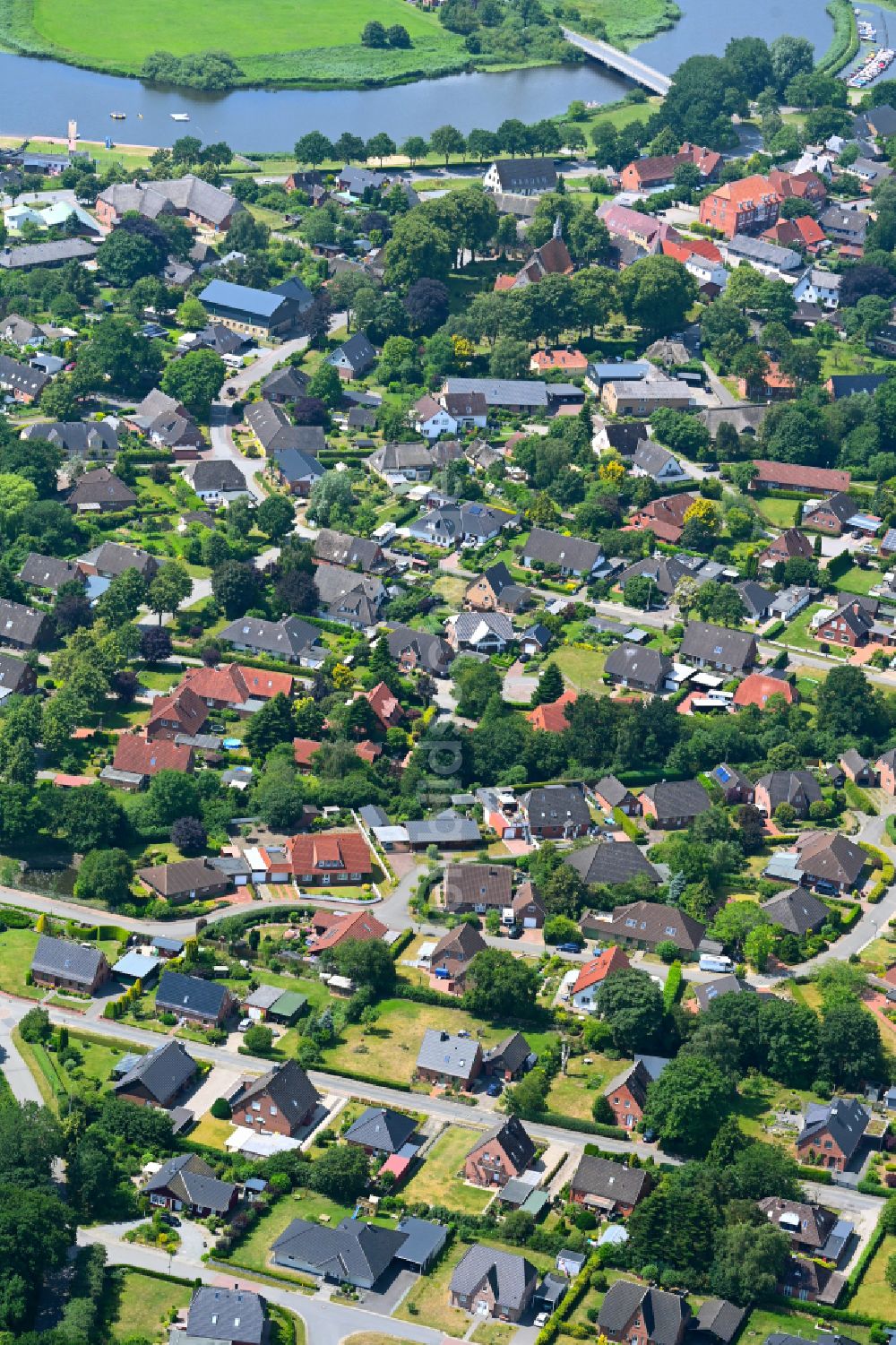 Luftaufnahme Schwabstedt - Ortsansicht in Schwabstedt im Bundesland Schleswig-Holstein, Deutschland