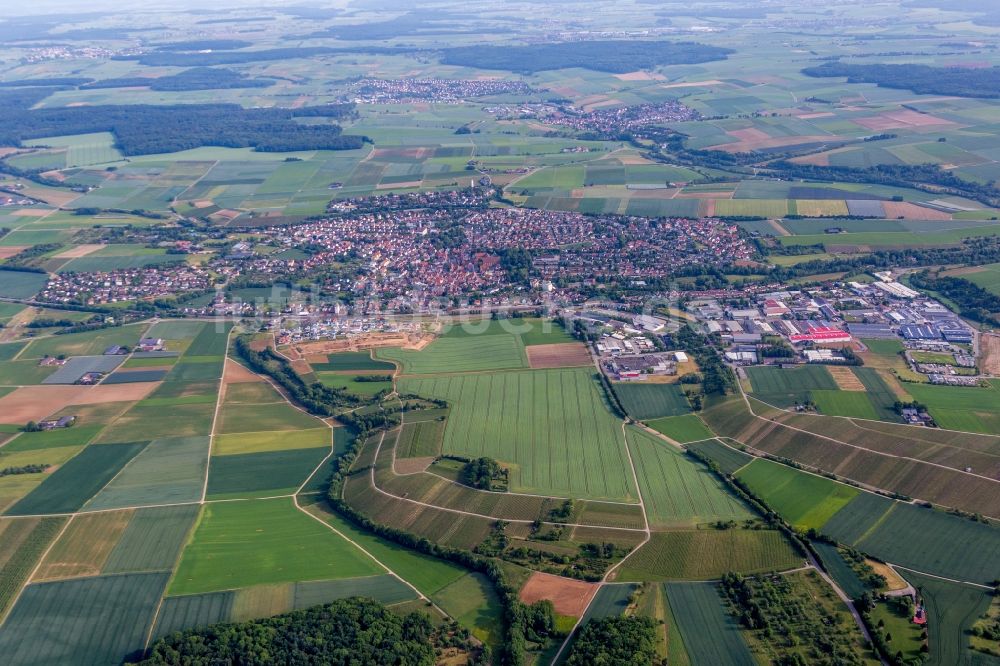 Schwaigern von oben - Ortsansicht in Schwaigern im Bundesland Baden-Württemberg, Deutschland