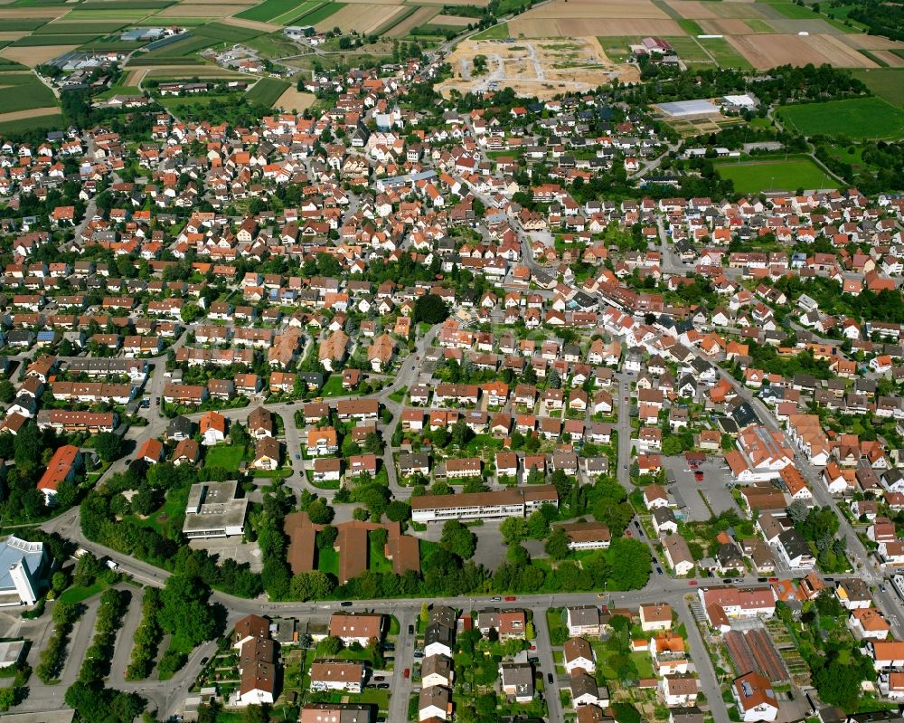 Schwaikheim aus der Vogelperspektive: Ortsansicht in Schwaikheim im Bundesland Baden-Württemberg, Deutschland