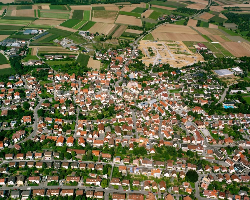 Schwaikheim von oben - Ortsansicht in Schwaikheim im Bundesland Baden-Württemberg, Deutschland