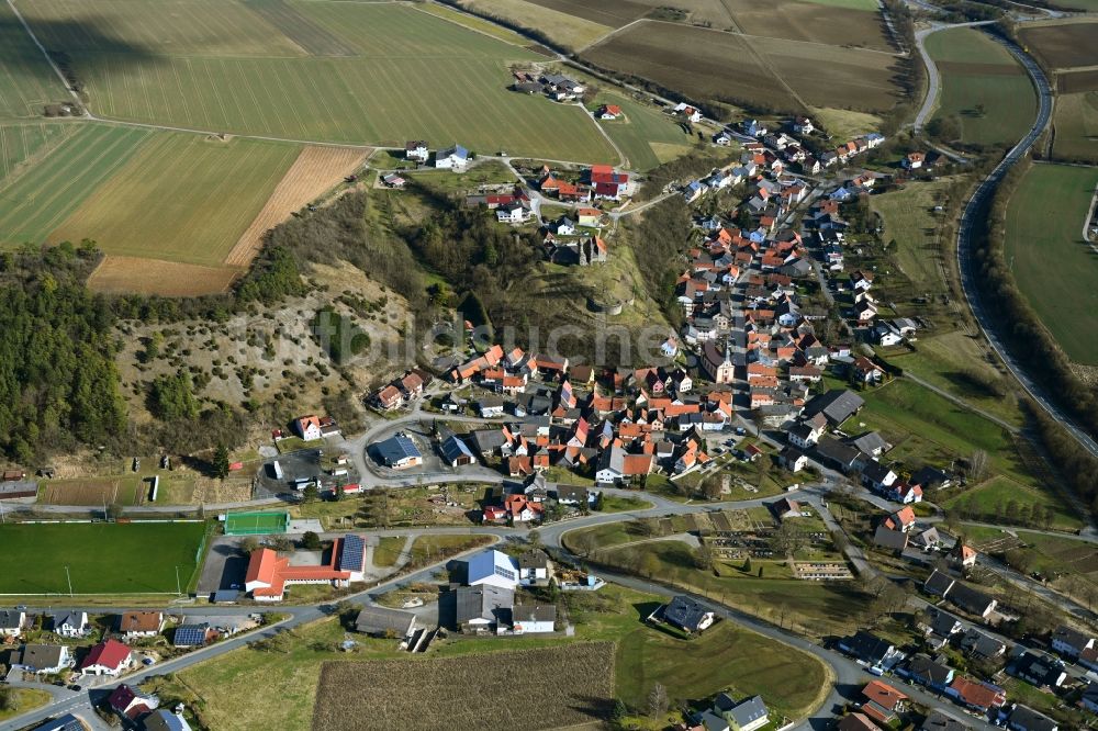 Schweinberg aus der Vogelperspektive: Ortsansicht in Schweinberg im Bundesland Baden-Württemberg, Deutschland