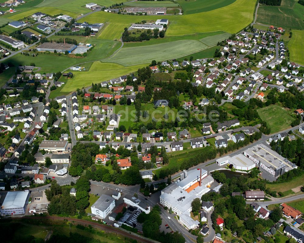 Selbitz von oben - Ortsansicht in Selbitz im Bundesland Bayern, Deutschland