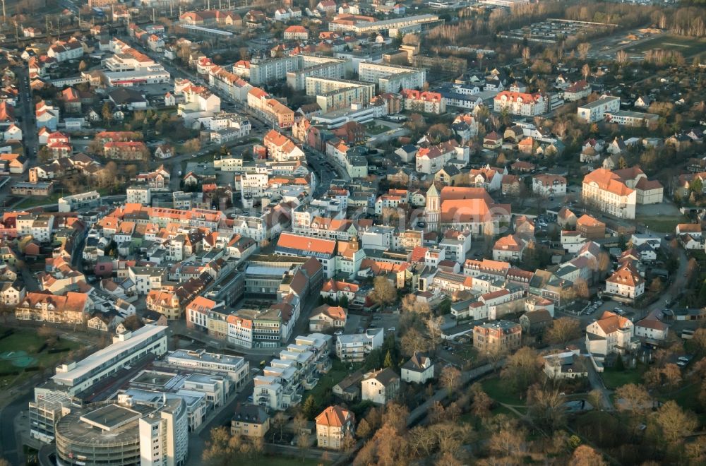 Senftenberg von oben - Ortsansicht in Senftenberg im Bundesland Brandenburg