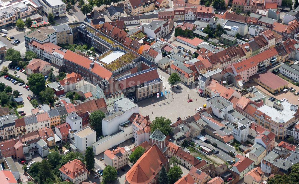 Senftenberg von oben - Ortsansicht in Senftenberg im Bundesland Brandenburg