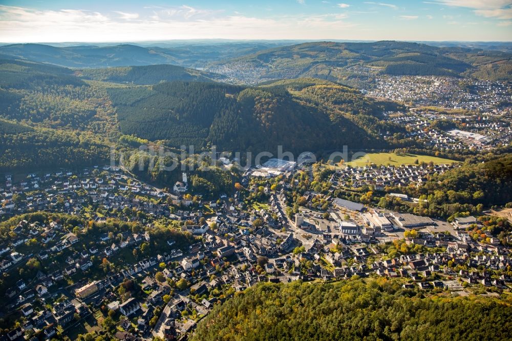 Luftaufnahme Siegen - Ortsansicht in Siegen im Bundesland Nordrhein-Westfalen