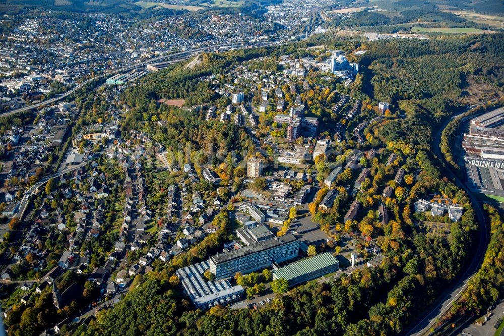 Luftbild Siegen - Ortsansicht in Siegen im Bundesland Nordrhein-Westfalen