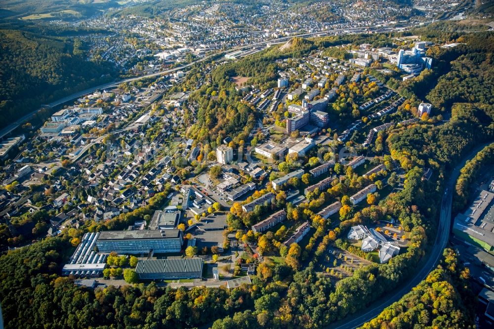 Luftaufnahme Siegen - Ortsansicht in Siegen im Bundesland Nordrhein-Westfalen