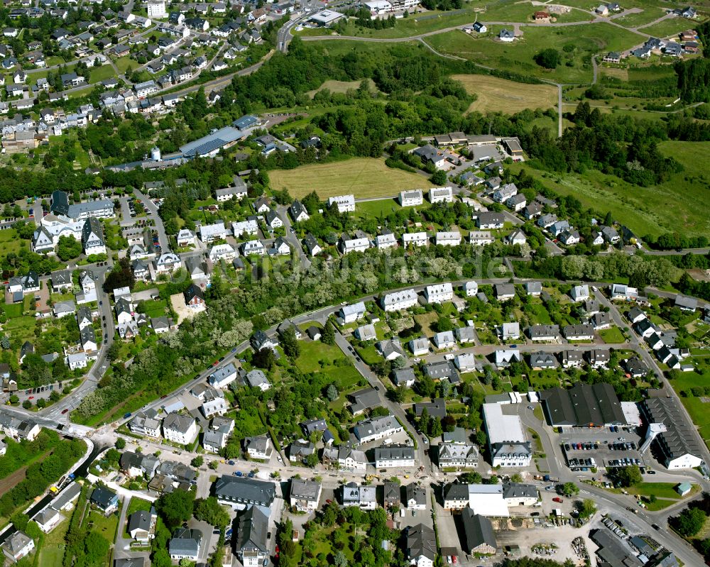 Luftaufnahme Simmern (Hunsrück) - Ortsansicht in Simmern (Hunsrück) im Bundesland Rheinland-Pfalz, Deutschland