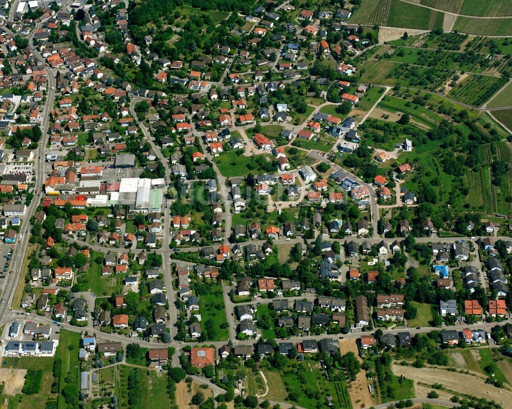 Sinzheim von oben - Ortsansicht in Sinzheim im Bundesland Baden-Württemberg, Deutschland