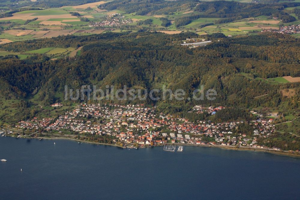 Luftbild Sipplingen - Ortsansicht von Sipplingen am Bodensee im Bundesland Baden-Württemberg, Deutschland