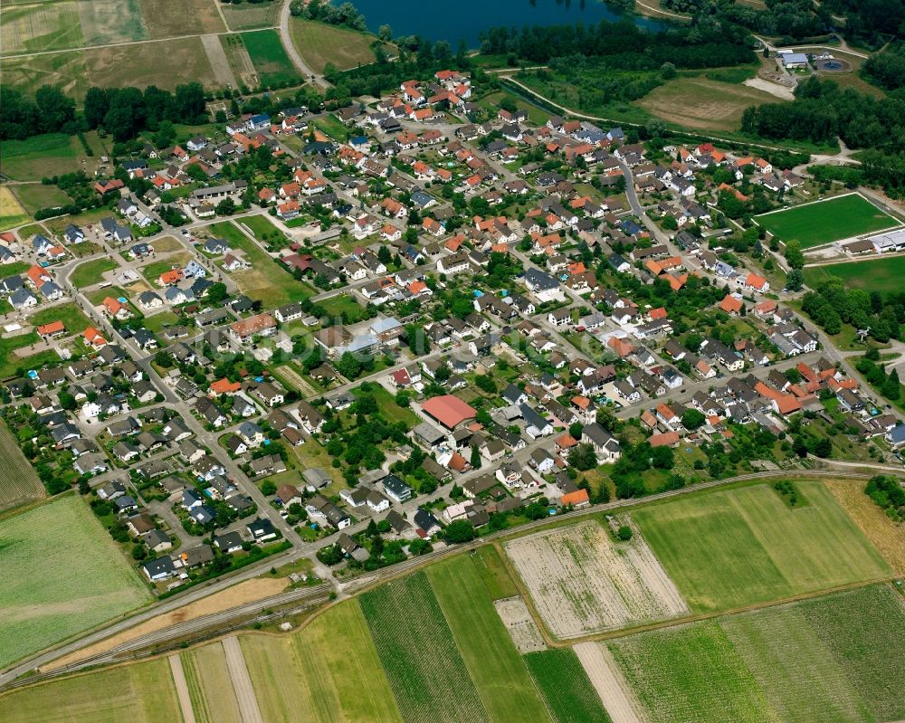 Söllingen von oben - Ortsansicht in Söllingen im Bundesland Baden-Württemberg, Deutschland