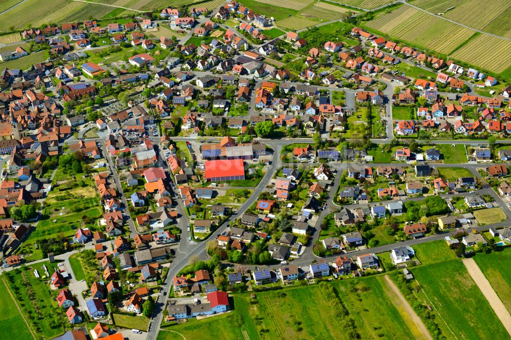 Luftbild Sommerach - Ortsansicht in Sommerach im Bundesland Bayern, Deutschland