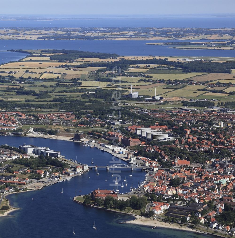 Sonderburg aus der Vogelperspektive: Ortsansicht in Sonderburg in Dänemark