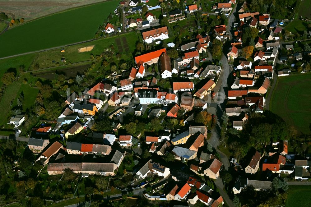 Luftbild Sotterhausen - Ortsansicht in Sotterhausen im Bundesland Sachsen-Anhalt, Deutschland