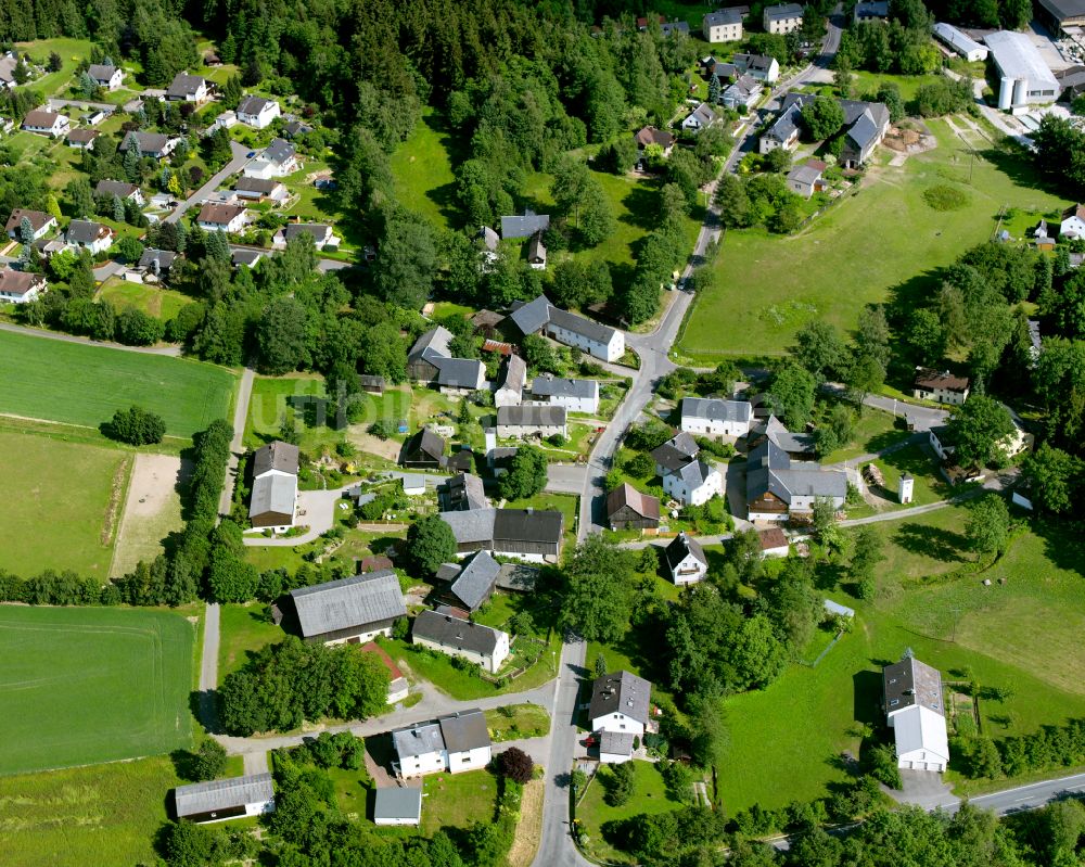 Sparneck von oben - Ortsansicht in Sparneck im Bundesland Bayern, Deutschland