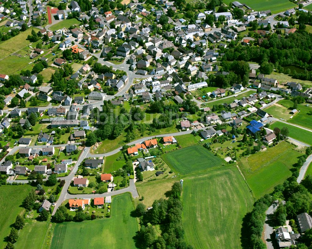 Sparneck von oben - Ortsansicht in Sparneck im Bundesland Bayern, Deutschland