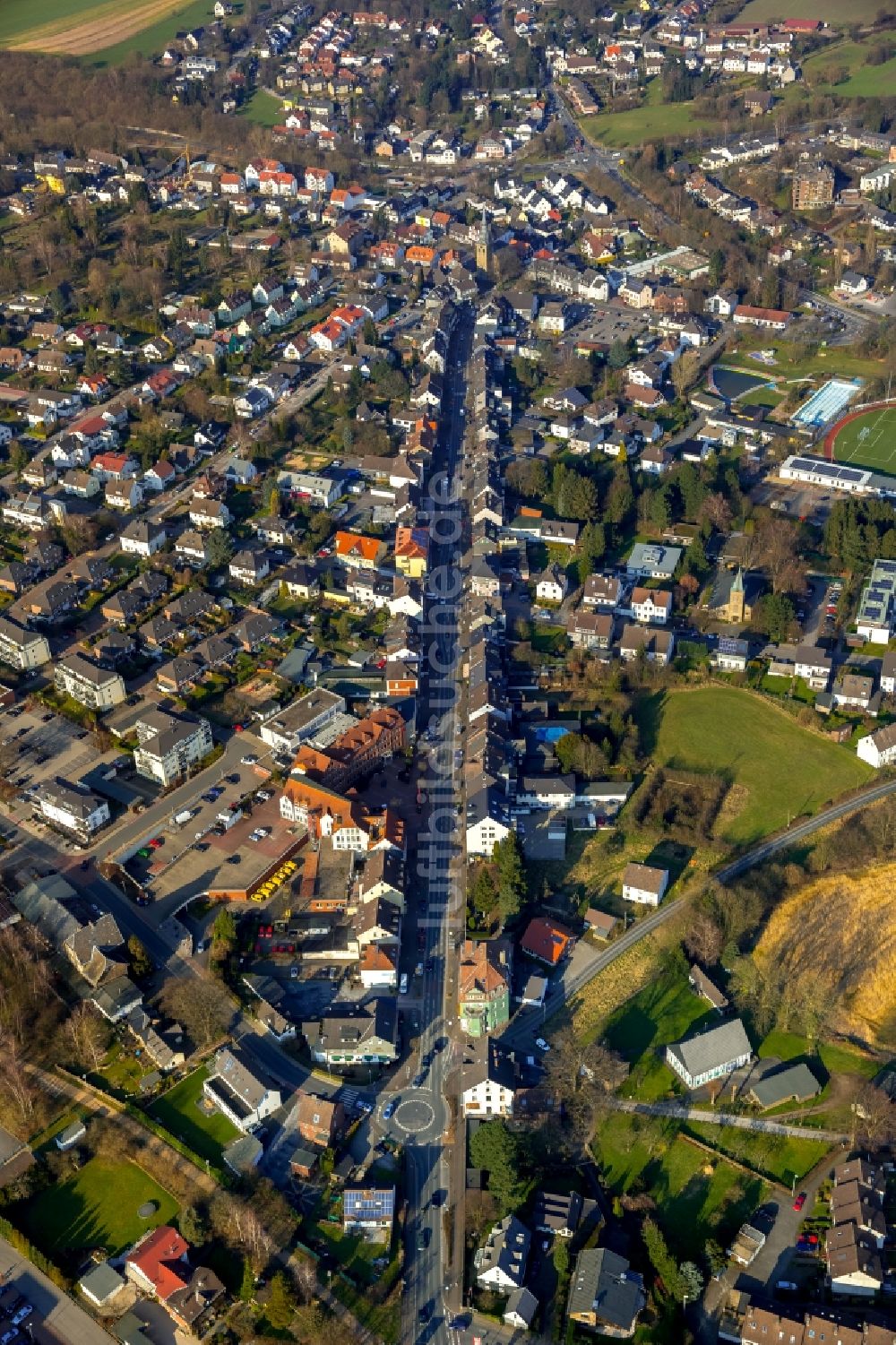 Sprockhövel von oben - Ortsansicht in Sprockhövel im Bundesland Nordrhein-Westfalen