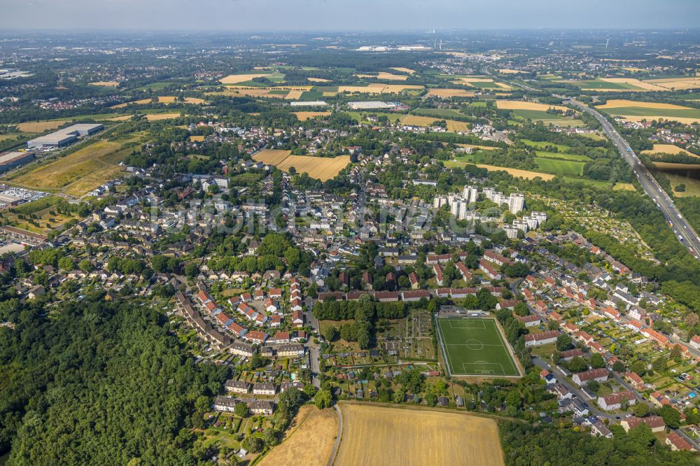 Luftbild Dortmund - Ortsansicht des Stadtteils Derne in Dortmund im Bundesland Nordrhein-Westfalen, Deutschland